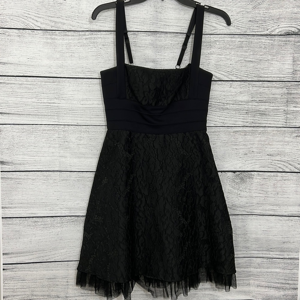 NWOT black lace BCBG dress